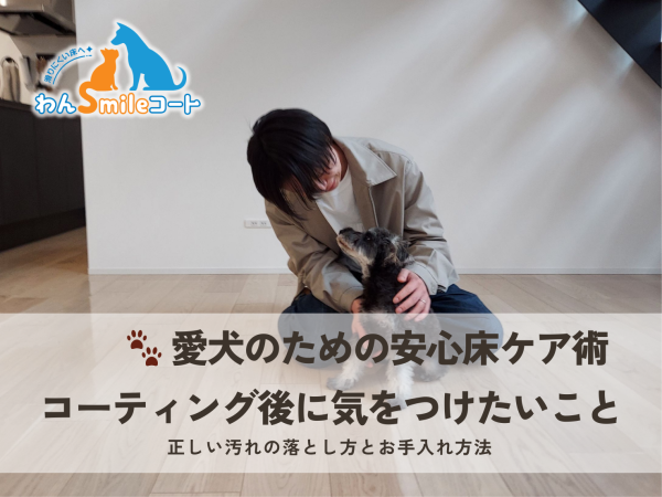 保存版】 愛犬のための安心床ケア術。コーティング後に気をつけたいこと