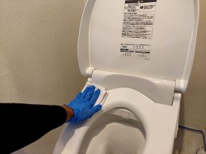 施工前後の様子（Before／After）
埼玉県草加市青柳の新築戸建に、水回り防カビ防汚コーティングさせていただきました。