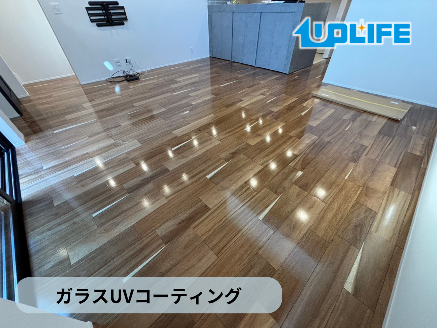 フロアコーティング　東京都中野区東中野　新築戸建 9月6日 ペット用フロアコーティング　わんスマイルコート