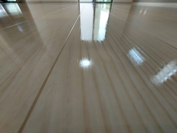 埼玉県比企郡川島町 フロアコーティング 施工後 UVコーティング