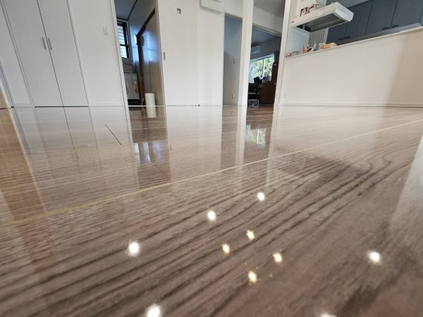 群馬県渋川市祖母島 フロアコーティング 施工後 わんスマイルコート
