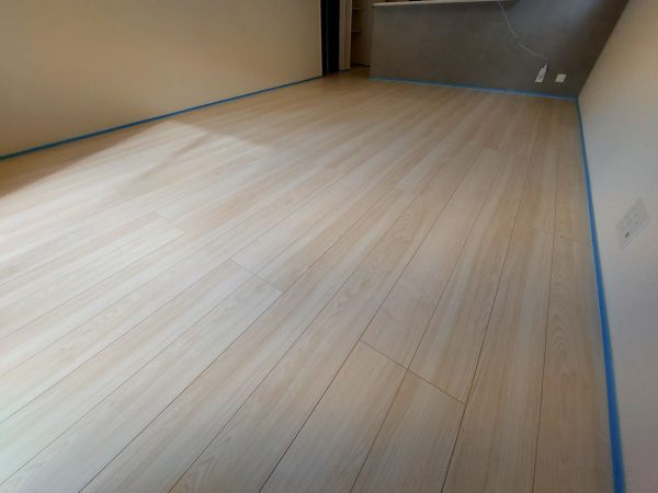 埼玉県草加市柳島町 フロアコーティング 施工前の様子