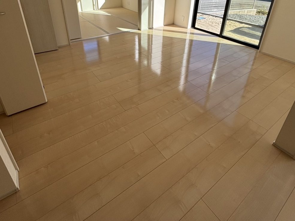 神福島県いわき市常磐上湯長谷町 フロアコーティング 施工後 ガラスUVコーティング