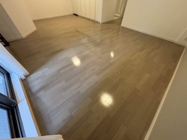 神奈川県横浜市都筑区 フロアコーティング 施工後 ガラスUVコーティング
