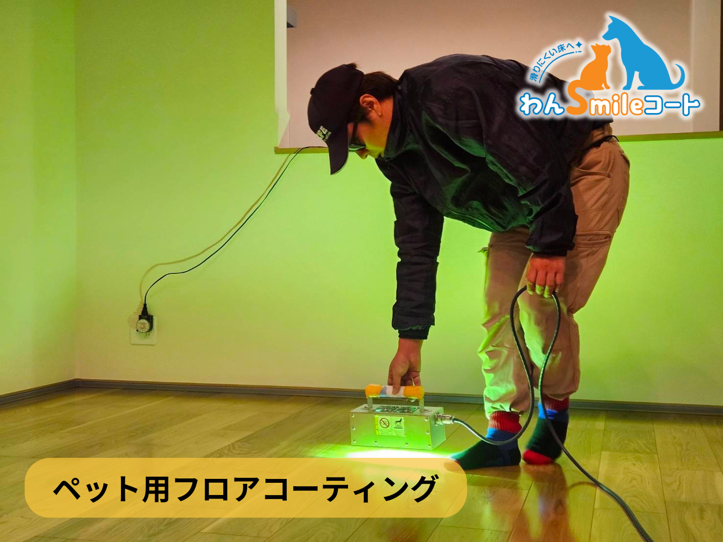 【千葉県市川市八幡】フロアコーティング施工事例|新築戸建(飯田産業) 10月25日 ペット用フロアコーティング わんスマイルコート