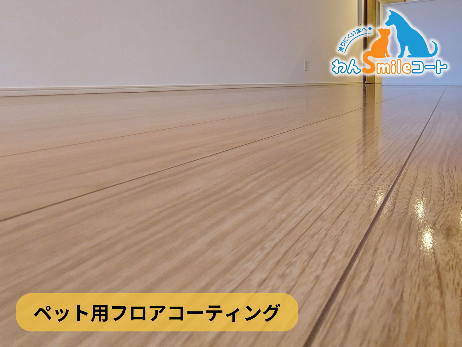 【神奈川県横浜市青葉区】フロアコーティング施工事例｜新築戸建 10月9日 ペット用フロアコーティング　わんスマイルコート