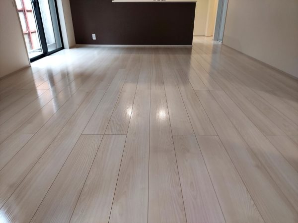 福島県いわき市小名浜諏訪町 フロアコーティング 施工後 UVコーティング