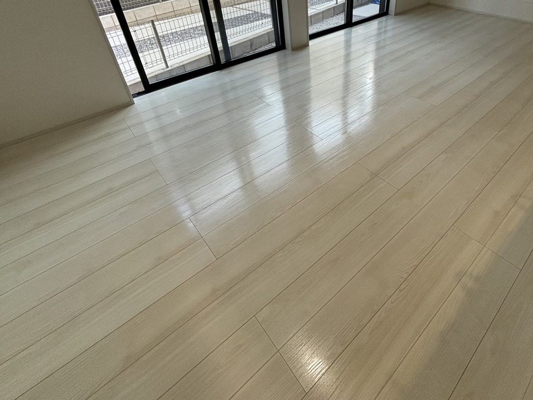 東京都中央区明石町 フロアコーティング 施工後 わんスマイルコート
