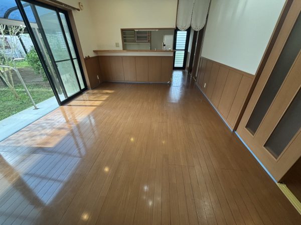 千葉県山武郡横芝光町 フロアコーティング 施工前の様子