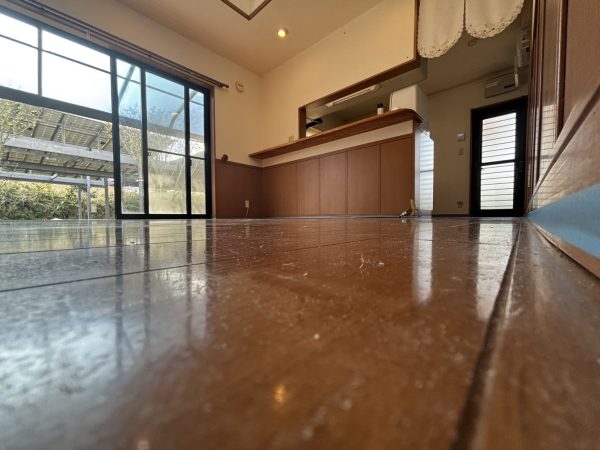 千葉県山武郡横芝光町 フロアコーティング 施工前の様子