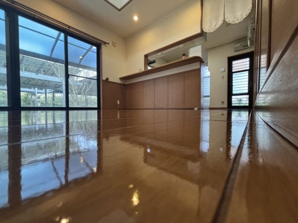 千葉県山武郡横芝光町 フロアコーティング 施工後 わんスマイルコート