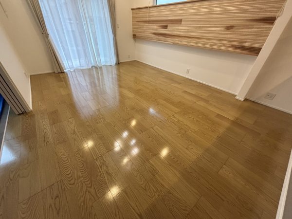 千葉県船橋市前原東 フロアコーティング 施工後 ガラスUVコーティング