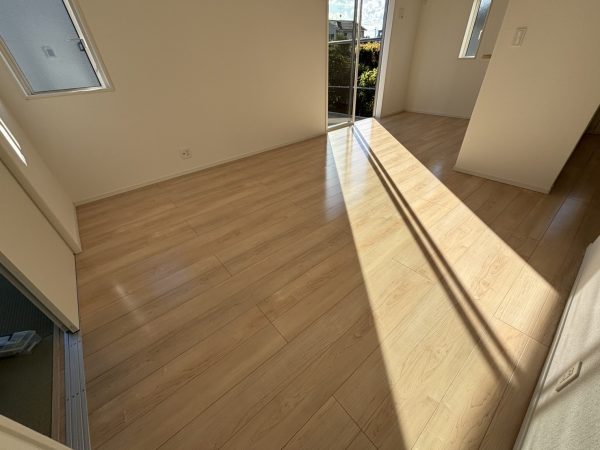 福島県いわき市泉玉露 フロアコーティング 施工後 ガラスUVコーティング