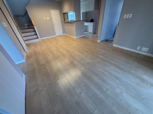 福島県いわき市小川町　フロアコーティング 施工前の様子