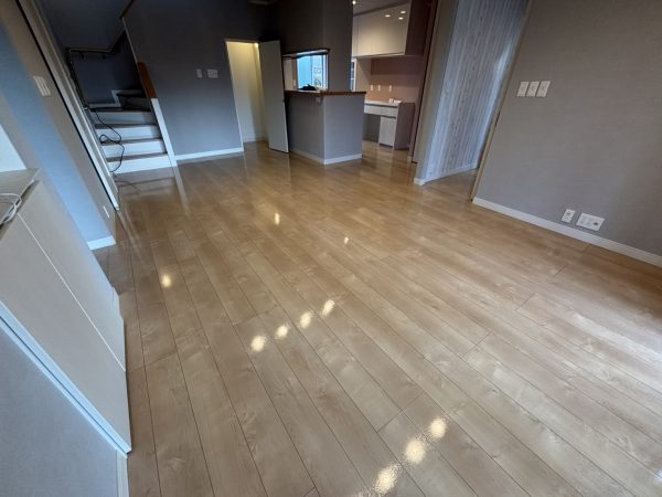 福島県いわき市小川町 フロアコーティング 施工後 わんスマイルコート