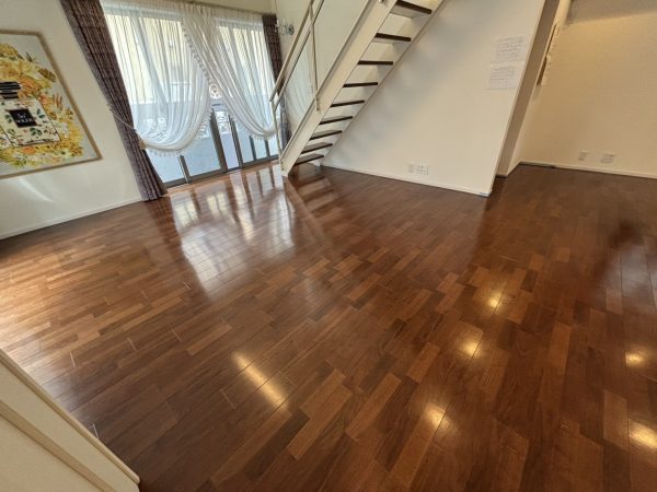 埼玉県春日部市本田町 フロアコーティング 施工前の様子