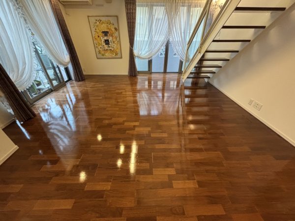 埼玉県春日部市本田町 フロアコーティング 施工後 わんスマイルコート