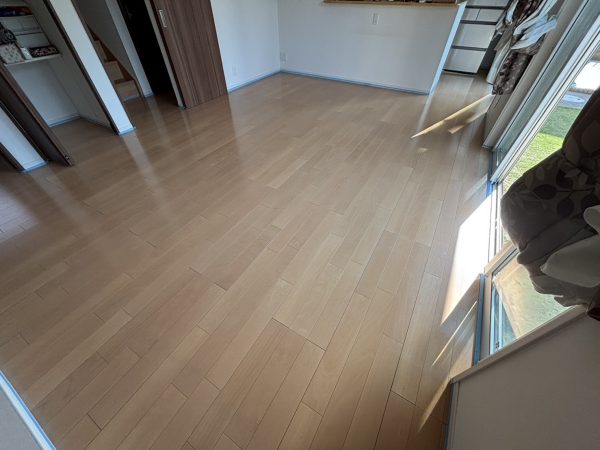 栃木県下都賀郡野木町友沼 フロアコーティング 施工前の様子