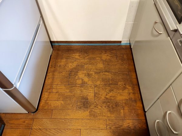 ワックスの黒ずみ汚れ