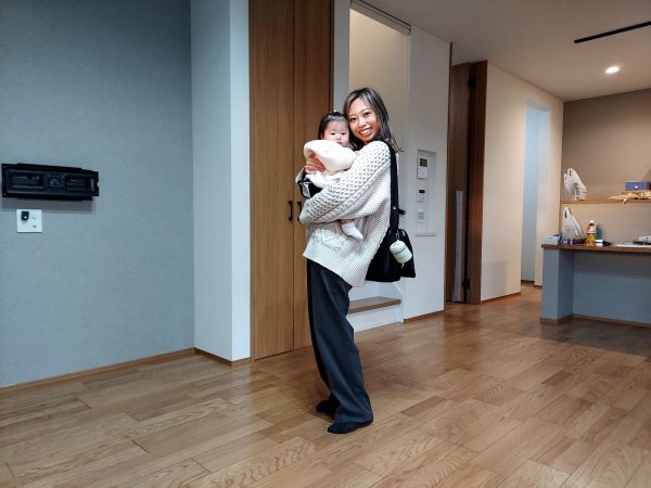 新築フロアコーティング施工後のお客様