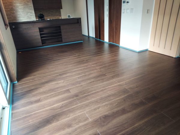 山形県東置賜郡高畠町 フロアコーティング 施工前の様子