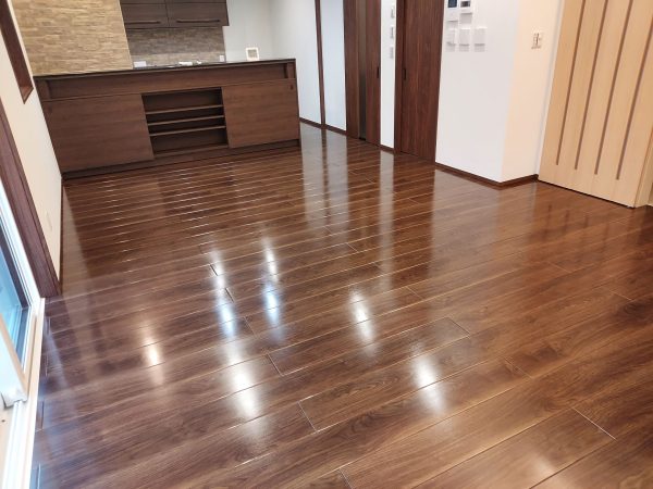 山形県東置賜郡高畠町 フロアコーティング 施工後 ガラスUVコーティング