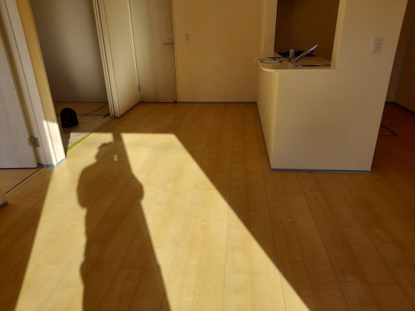 福島県いわき市フロアコーティング 施工前の様子