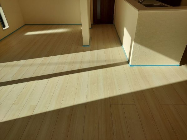 福島県いわき市 フロアコーティング 施工前の様子