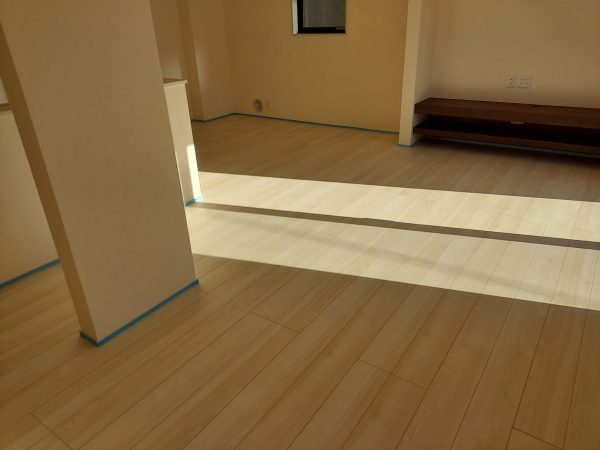 福島県いわき市 フロアコーティング 施工前の様子