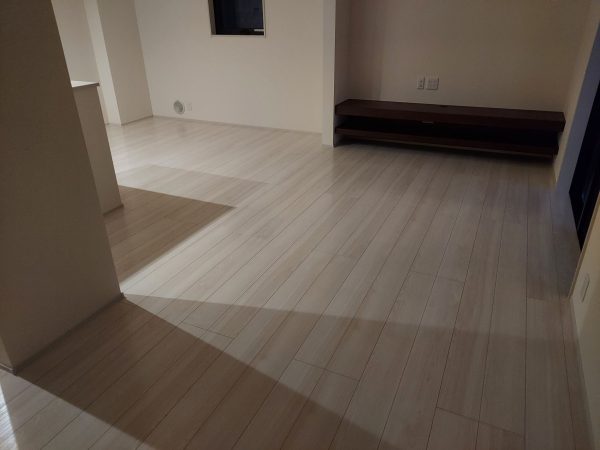 福島県いわき市 フロアコーティング 施工後 ガラスUVコーティング