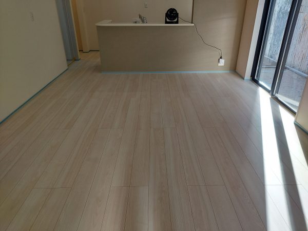 福島県いわき市 フロアコーティング 施工前の様子