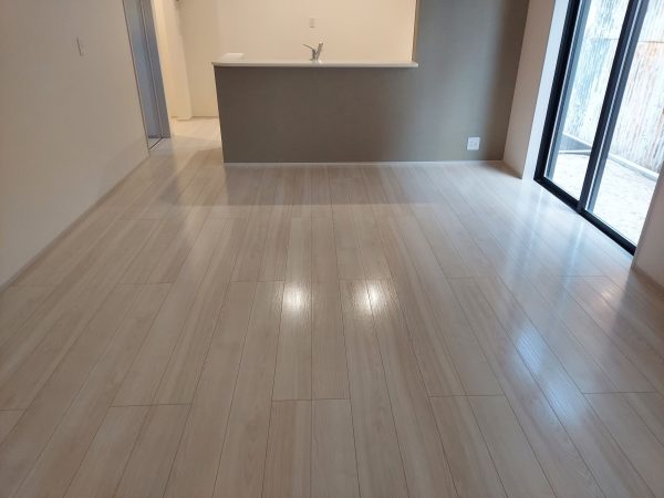福島県いわき市 フロアコーティング 施工後 わんスマイルコート
