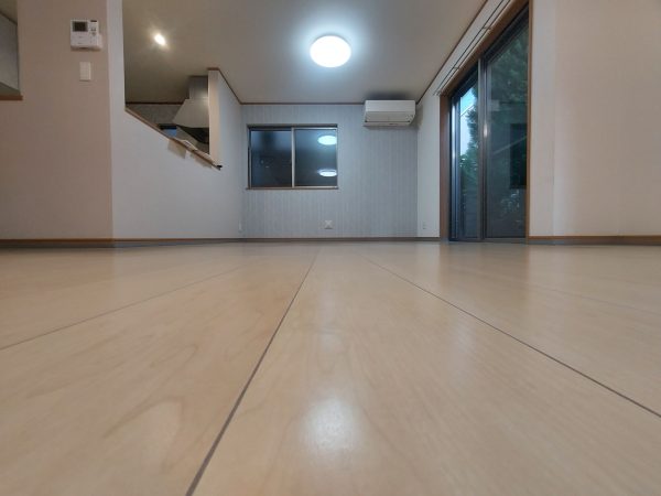 東京都江戸川区本一色 フロアコーティング 施工前の様子