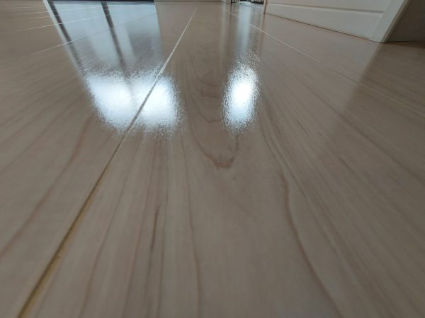 福島県いわき市小名浜君ヶ塚町 フロアコーティング 施工後 ガラスUVコーティング