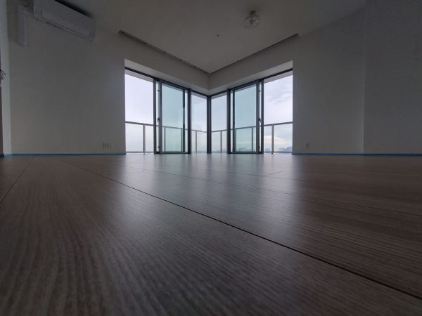 東京都中央区 フロアコーティング 施工前の様子