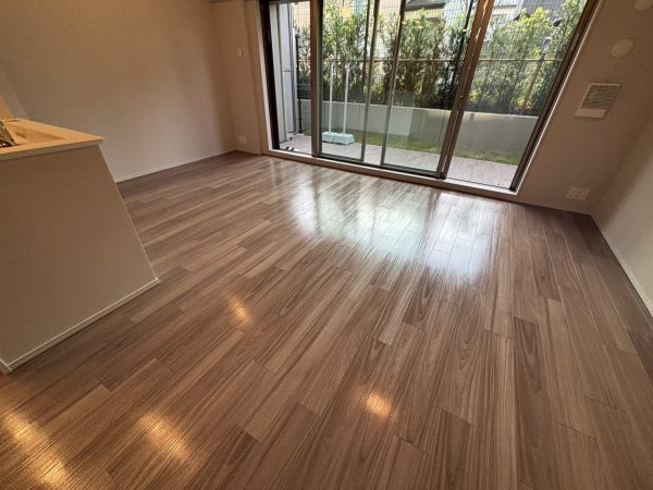 神奈川県鎌倉市台 フロアコーティング 施工後 ガラスUVコーティング