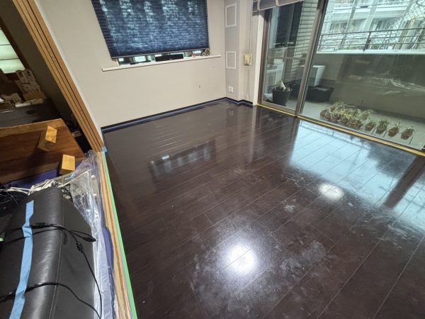 川崎市宮前区フロアコーティング 施工前の様子