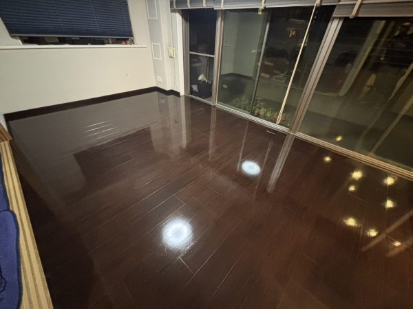川崎市宮前区フロアコーティング 施工後 UVコーティング