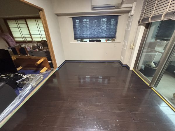 川崎市宮前区フロアコーティング 施工前の様子