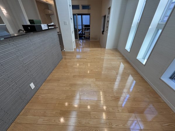 東京都板橋区 フロアコーティング 施工後 わんスマイルコート