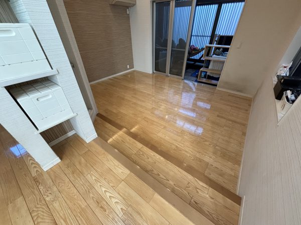 東京都板橋区 フロアコーティング 施工後 わんスマイルコート