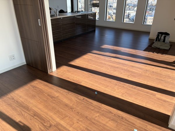 新潟県新潟市　内覧会同行　フロアコーティング