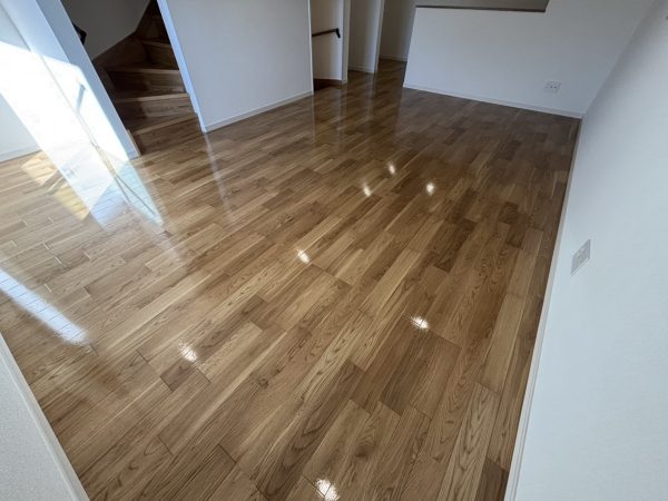 埼玉県新座市栗原 フロアコーティング 施工後 わんスマイルコート