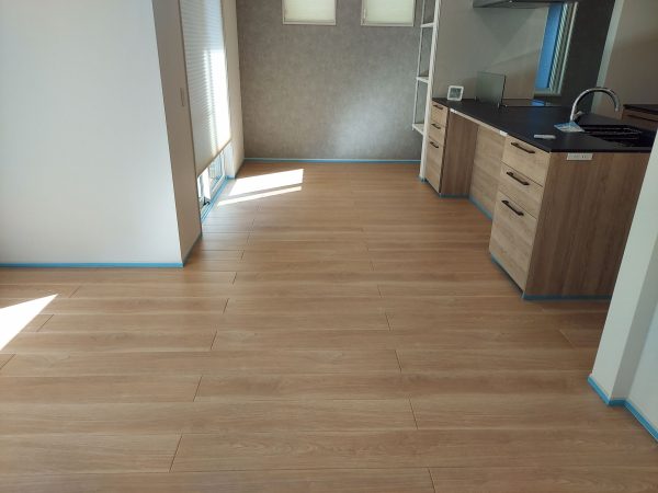 福島県いわき市 フロアコーティング 施工前の様子