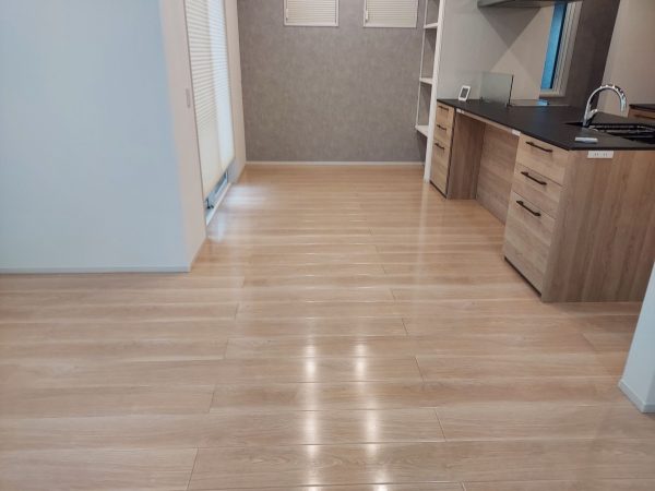 福島県いわき市 フロアコーティング 施工後 わんスマイルコート