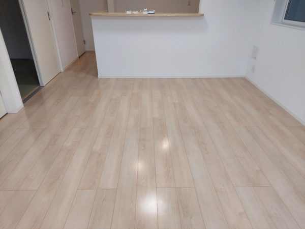 福島県いわき市 フロアコーティング 施工後 ガラスUVコーティング