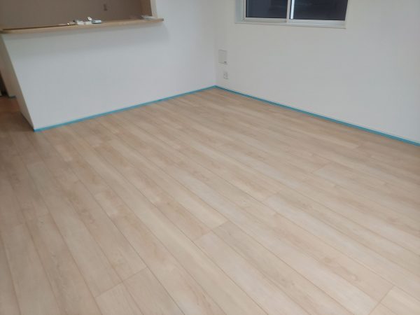 福島県いわき市 フロアコーティング 施工前の様子