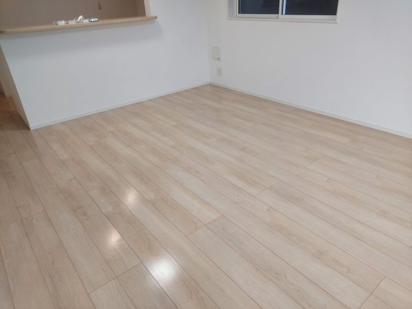 福島県いわき市 フロアコーティング 施工後 ガラスUVコーティング