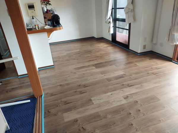 福島県郡山市 フロアコーティング 施工前の様子