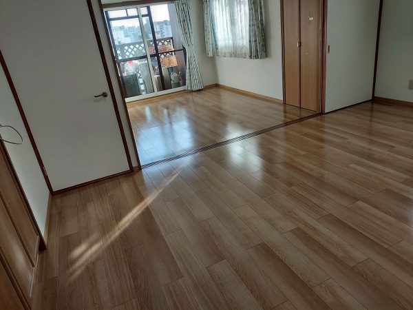 宮城県仙台市青葉区 フロアコーティング 施工後 ガラスUVコーティング